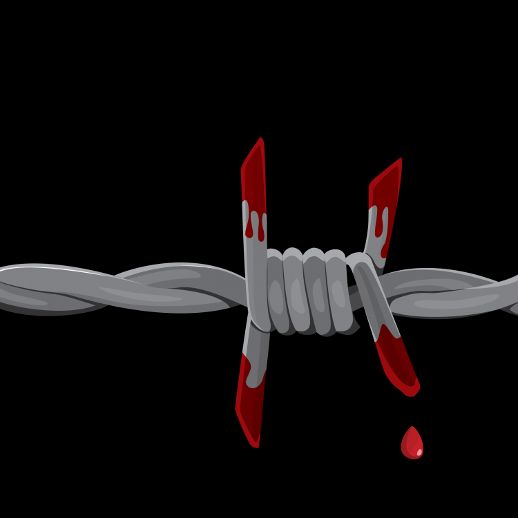 free vector 
								Bloody Barbed Wire Vector							